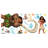 Disney Moana Characters Multi  Wall Decals