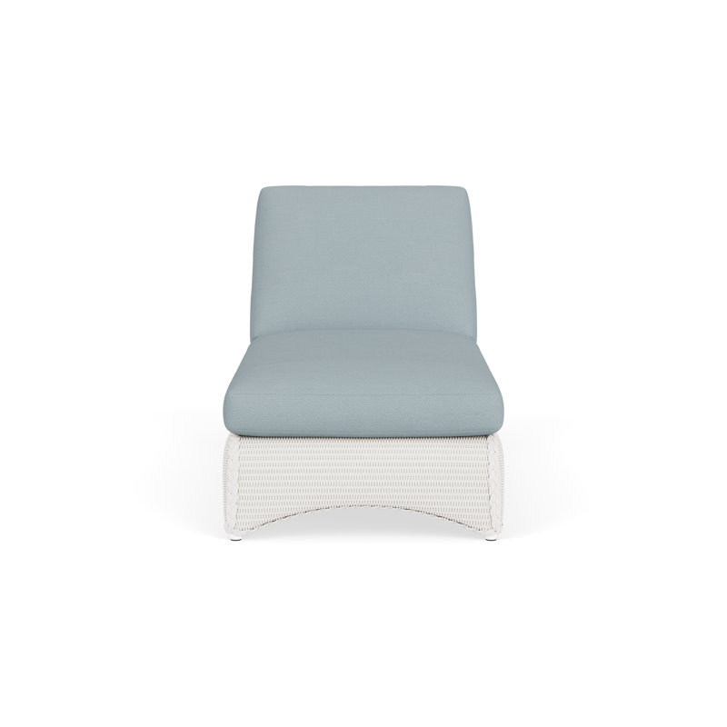 Loom Outdoor Chaise Lounge, White, Kadogo Lake
