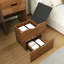 Meuble-lavabo 3-en-1 avec éclairage de bureau et tabouret confortable