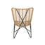 Fauteuil brun - 2 chaises d'appoint pour une chaise de patio élégante, siège incurvé, l 24,77 po x H 35,15 po, P 33,4 po, utilisation confortable