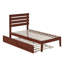 Lit plateforme avec lit gigogne en bois massif Jaqson par Harriet Bee-49622927-49622928
