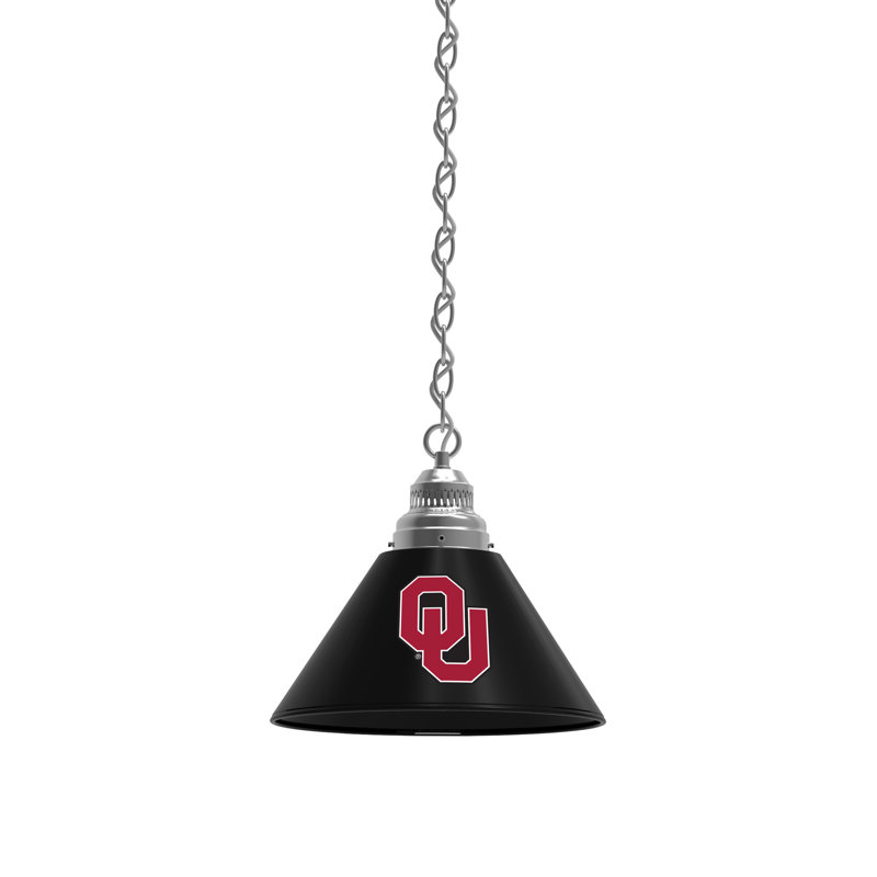 1 - Light Single Pendant, Chrome, Miami (FL) Hurricanes