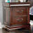 1Pc Nightstand Only Solid Wood 2-Drawers Hidden Top Drawer Bedside Table Bedroom