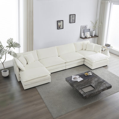 Comfort U Shaped Couch With Reversible Chaise