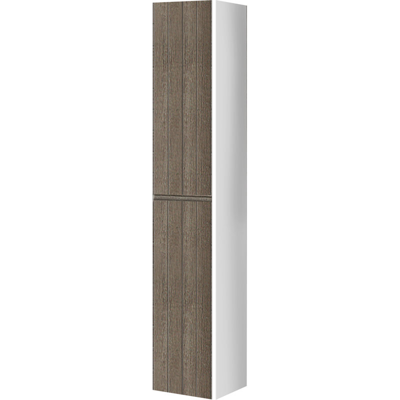 Linen Cabinet, Light Oak/White