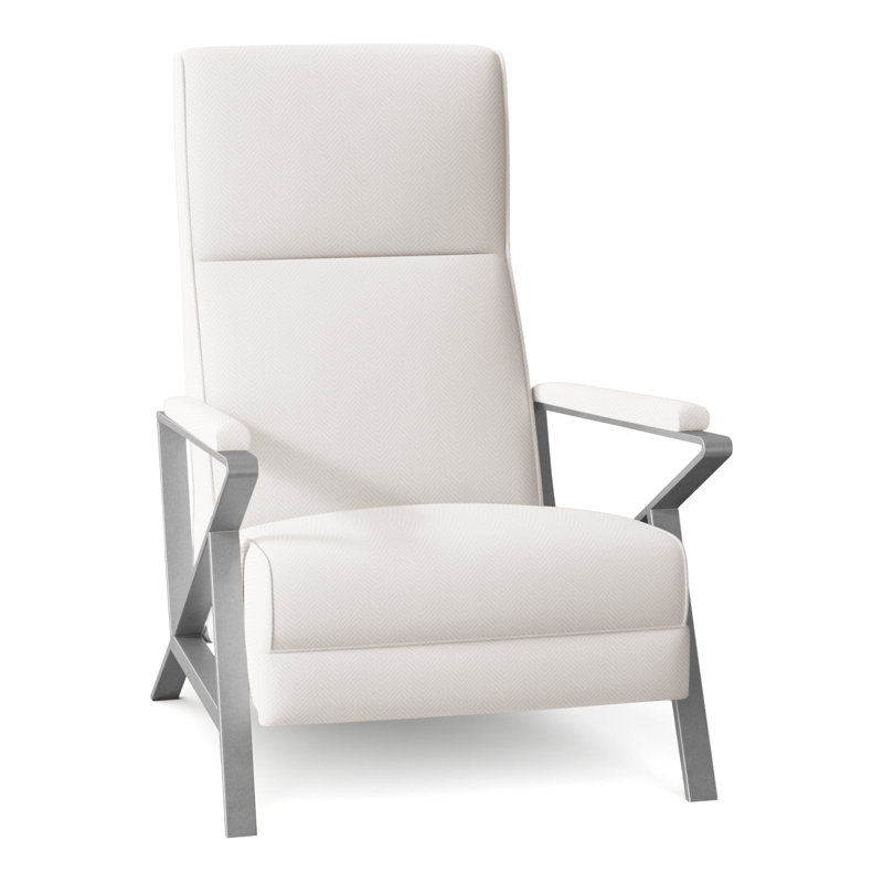Infinity 28.25" Wide Manual Standard Recliner, Brushed Nickel, Perigold Posh Snow