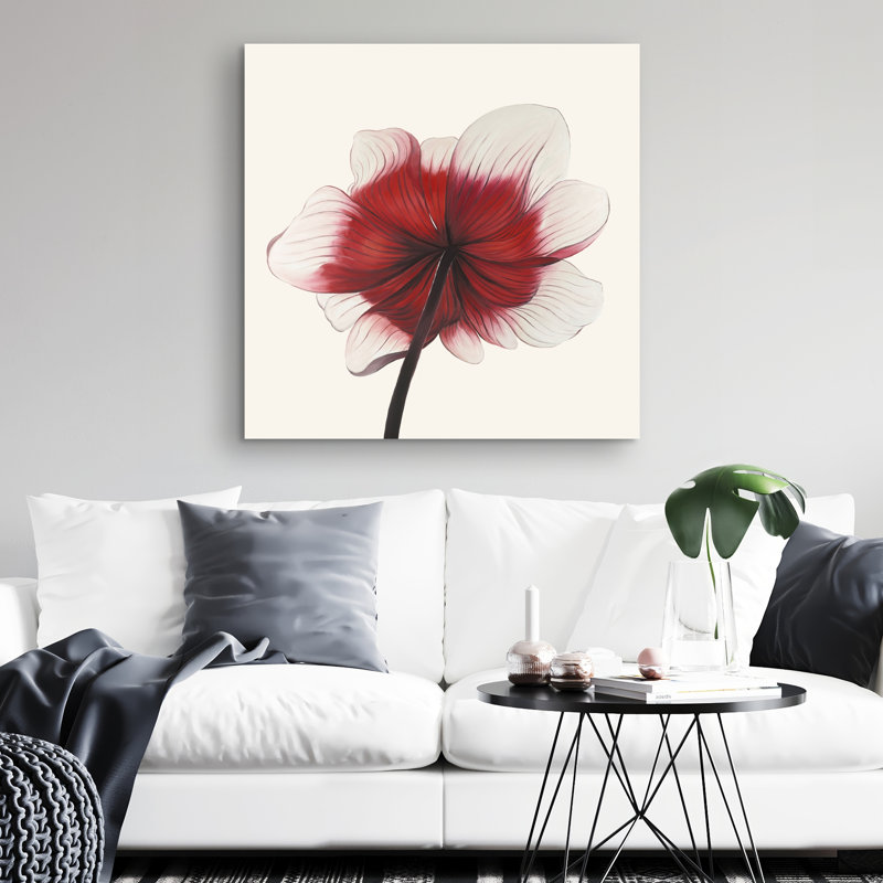 Anemone flower - 32"x32" art on canvas