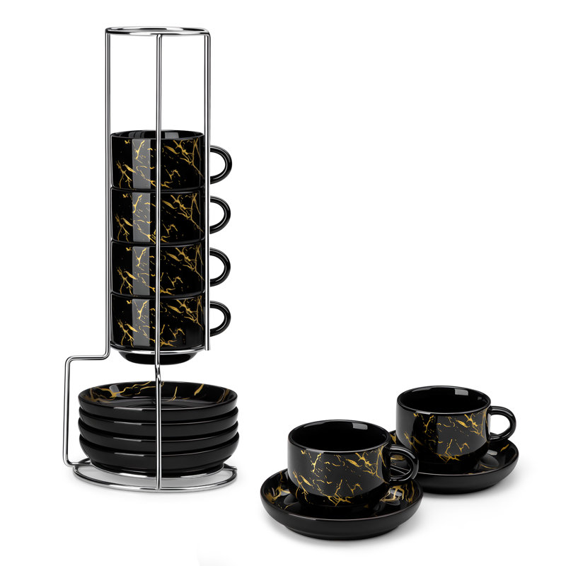 Porcelain Espresso Cup, Black
