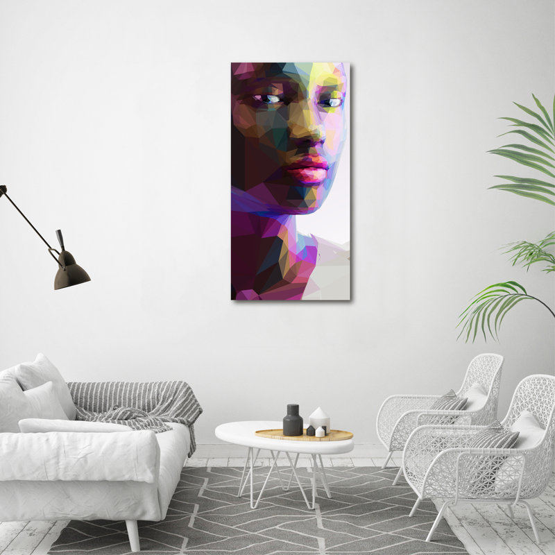 Abstraction Of A Woman - Wrapped Canvas Print