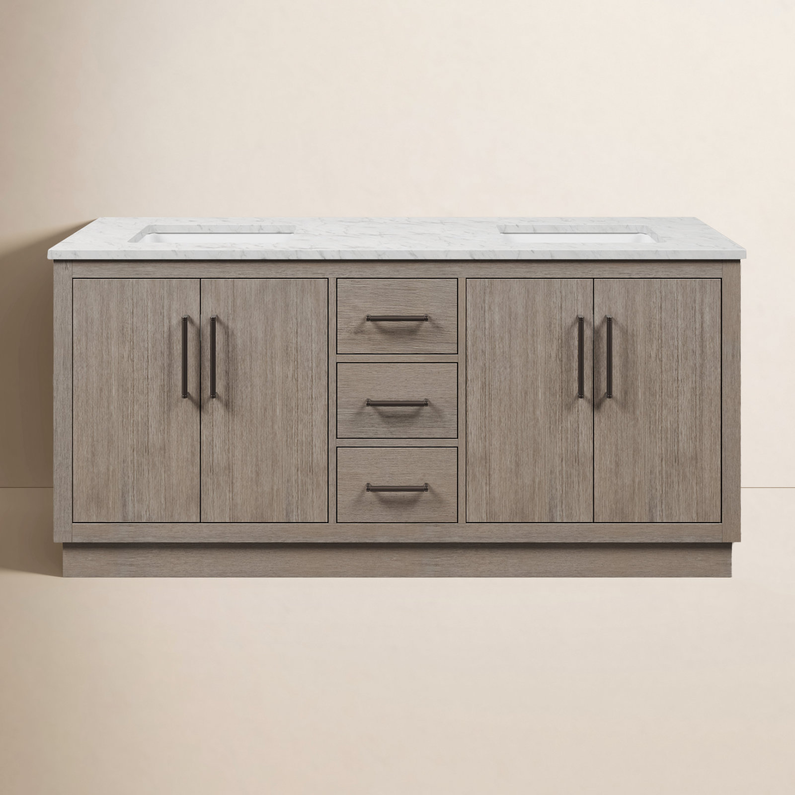 Kamila 72'' Double Bathroom Vanity, Oil rubbed bronze