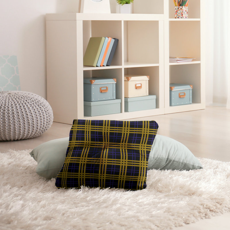Housse de coussin carrée Baltimore football Luxury, Noir / mauve / or métallique, 30 po x 30 po