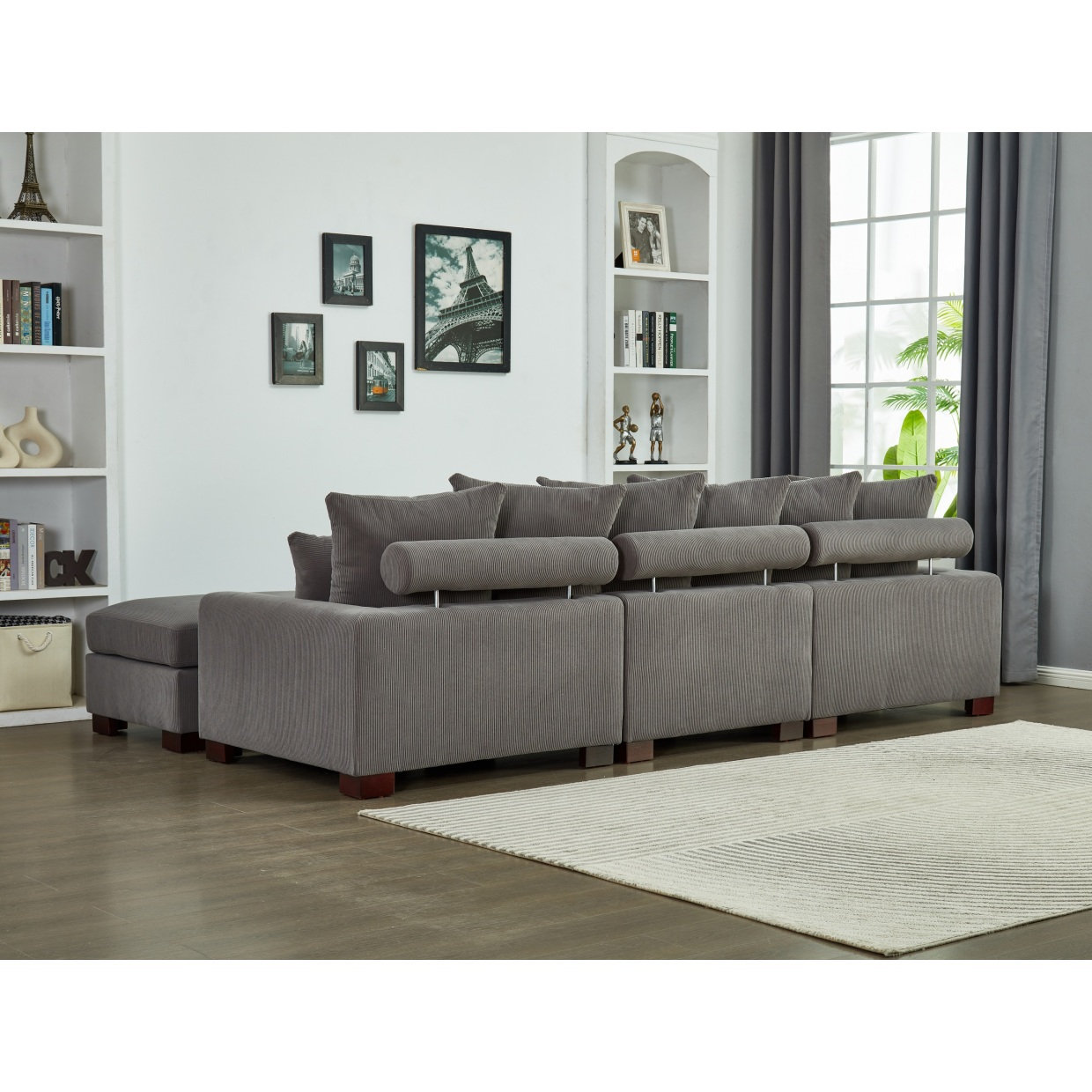 Latitude Run® Modern Sofa Modular Sectional Sofa,5 Seater Convertible L ...