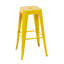 Tabouret à hauteur de comptoir de 30 pouces, ensemble de 2 tabourets de bar en métal sans dossier, non empilable, amovible et facile à assembler, conception peu encombrante pour îlot de cuisine / bar / café / salle à manger (jaune)-130804446