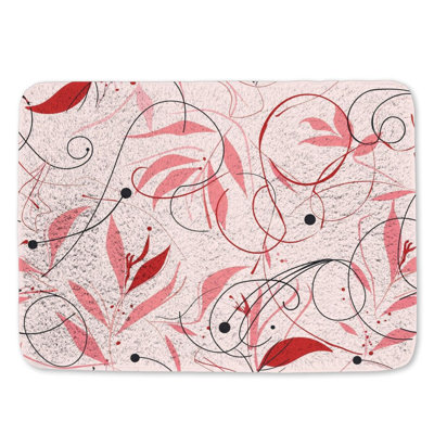 Tapis de bain floral