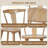 Brannagh 19.3" Wide Modern Scandinavian Solid Wood Dining Chair Y-Shaped Backrest-1083359573