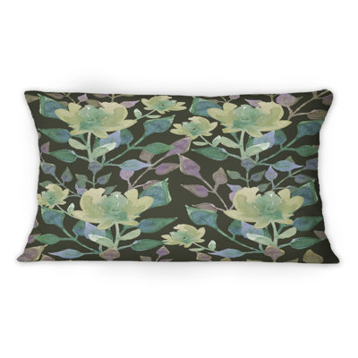 Coussin décoratif vert clair Botanicals On Green - 12 po x 20 po