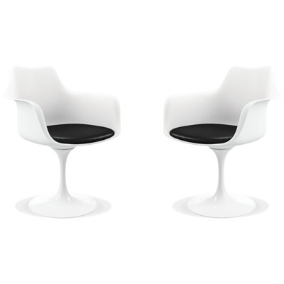 Fauteuil tulipe pivotant, ensemble de 2 chaises