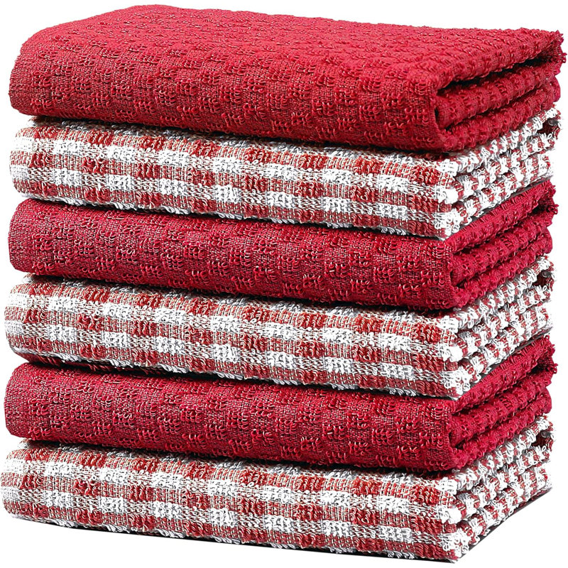 Tea Towel Kitchen Towel, Red