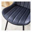 Ensemble de table et de chaises. Ensemble de table de salle à manger en MDF à motif de marbre moderne - 55 po x 31,4 po avec 4 chaises de salle à manger en polyuréthane à coussin de siège allongé. Coussin.-1340042587