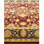 Tapis unique noué à la main Shene - rouge, 8 pi 3 po x 10 pi 2 po