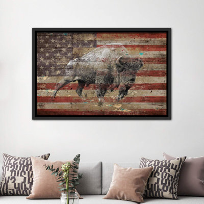 «American Bison II», reproduction encadrée sur papier