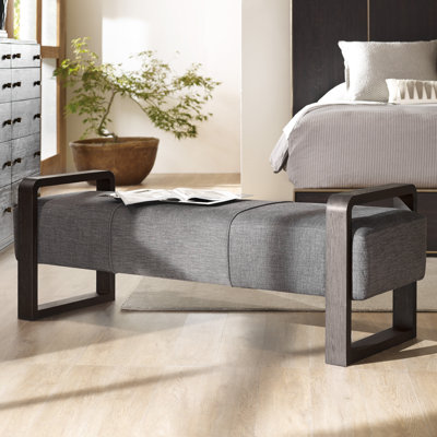 Curata Polyester Blend Upholstered Bench