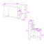 Ensemble repas 5 pièces avec 4 chaises rembourrées et tablettes de rangement multi-niveaux-1711817655-1711817648-1711817649
