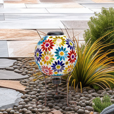 Traditional 9.25" Steel Outdoor Gazing Globe Stand