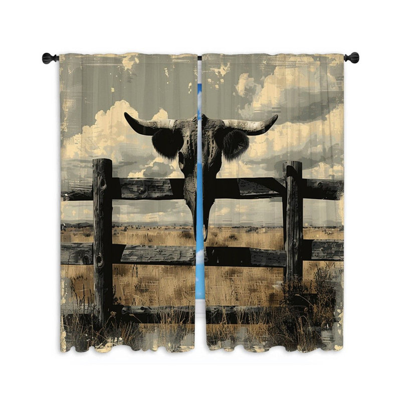 Javayria Room Darkening Curtain Pair, 40" W x 84" L