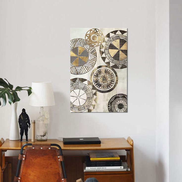 « africain rings i », impression sur toile, H 60 po x l 40po x P 1,5 po