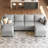 Uthyr 112.6'' W Modular and Standard U-Shaped Sectional with Storage -106913487