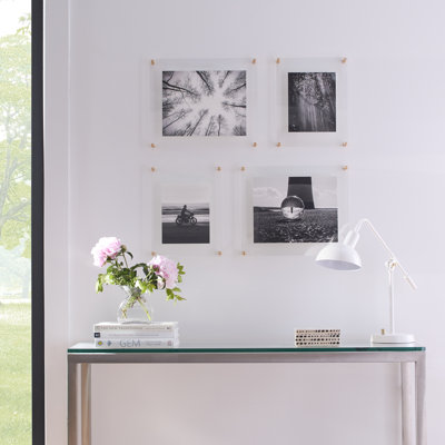 4 Piece Quattro Double Panel Float Picture Frame Set