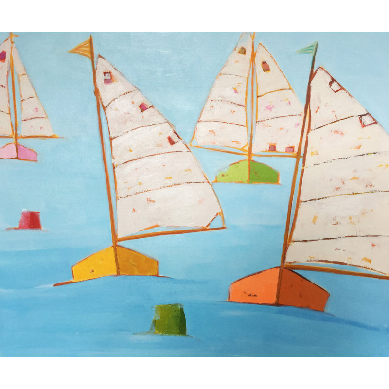 Regatta Ll Print by Phyllis Adams, 17.25" H x 21.25" W x 0.875" D