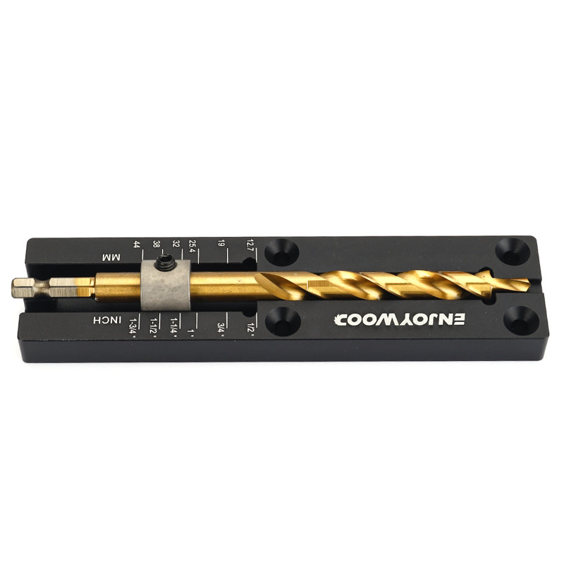 Gabarit de perçage à trous de poche PRO MAX avec guide de perçage réglable en alliage d'aluminium