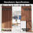 Ceiling Mount Double Door Non-Bypass Sliding Barn Door Hardware Kit (Door Not Included)-84509443