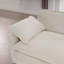 Canapé modulaire rembourré moderne en forme de L, canapé 4 places avec 1 repose-pieds, canapé confortable en tissu velours côtelé, velours côtelé beige clair Fabirc