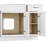 Disar 60'' Single Bathroom Vanity With Right Linen Tall Cabinet Dovetail Solid Wood Drawer Carrara Quartz Top-111107816