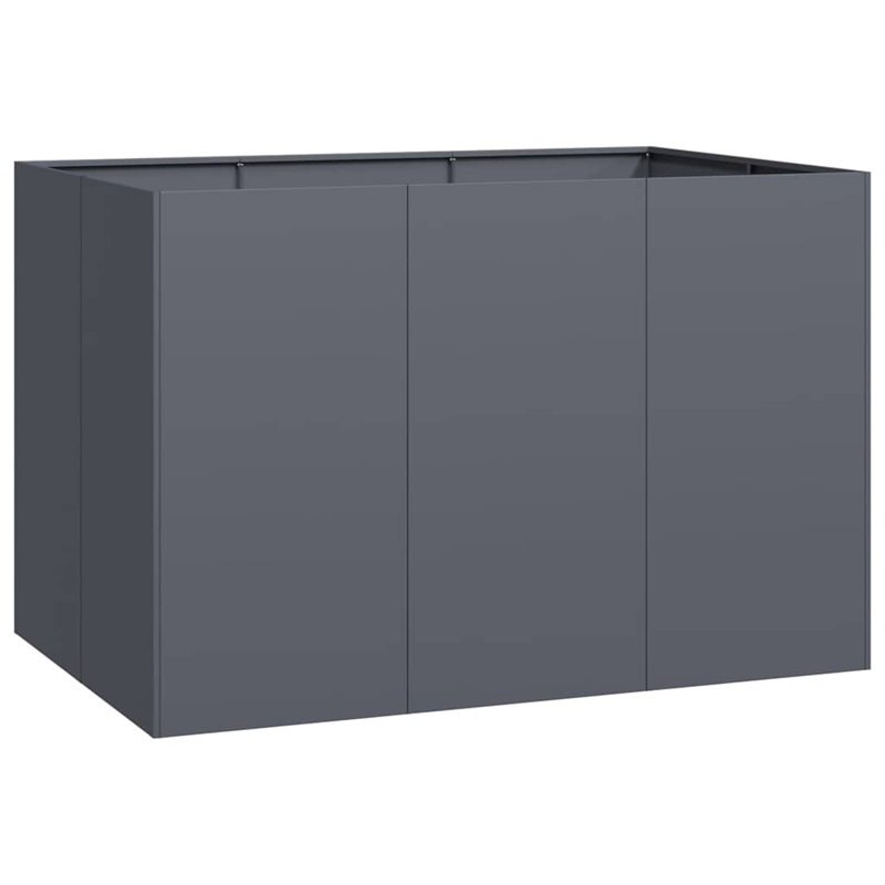 Outdoor Planter Box, 31.50" H x 47.24" W x 31.50" D, Anthracite