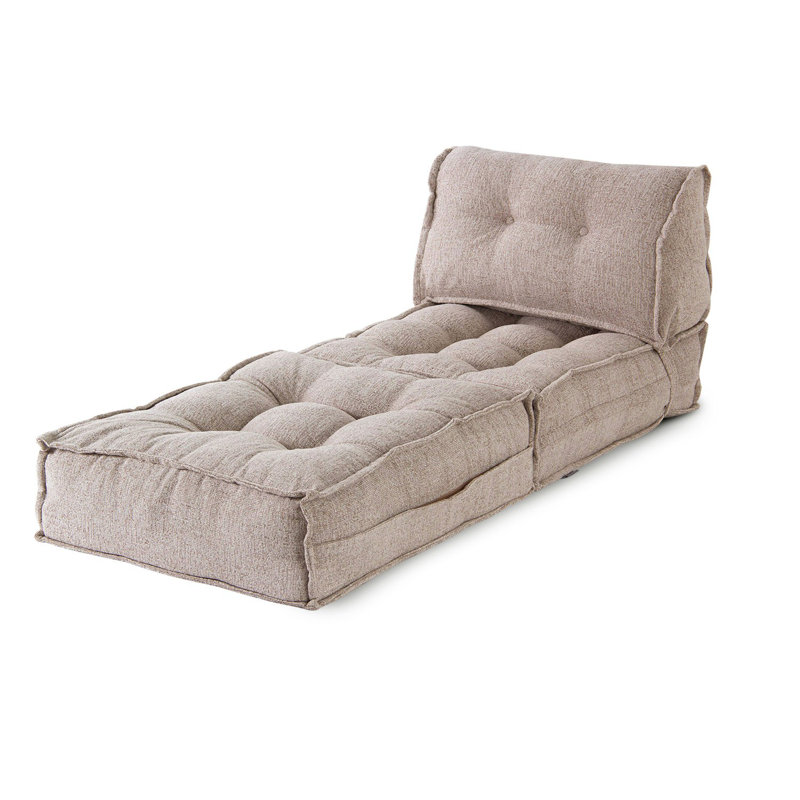 Allinson 65cm Upholstered Futon, Light Brown
