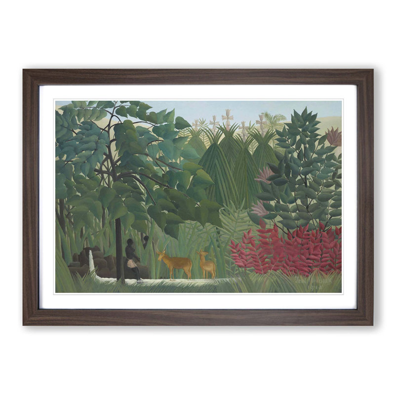 Henri Rousseau - Single Picture Frame Painting, Walnut