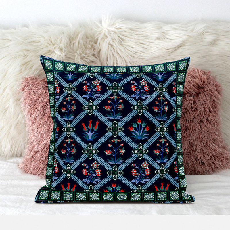 Polyester Throw Square Pillow Cover & Insert, 16" x 16" 