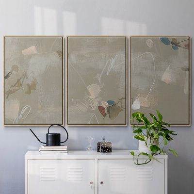 " Terrazzo Tangle I " 3 - Pieces