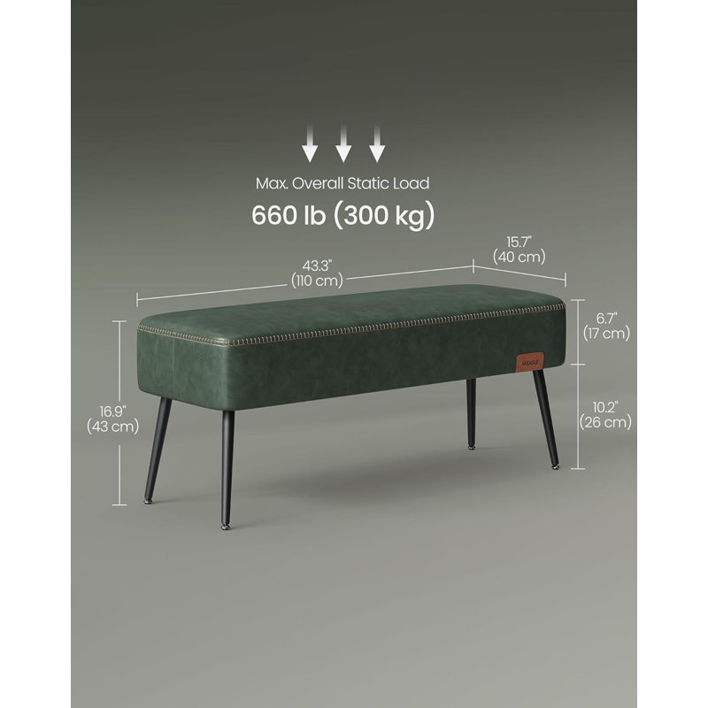 Sallisaw Metal Accent Stool, Green