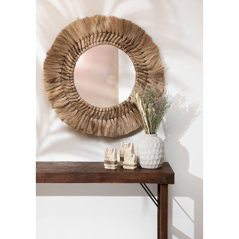 Dalzell Terracotta Table Vase, 18cm H x 16cm W x 16cm D, Concrete