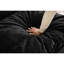 Méridienne de 51 po avec chenille noire et rangement pour une chambre à coucher confortable-1385816535