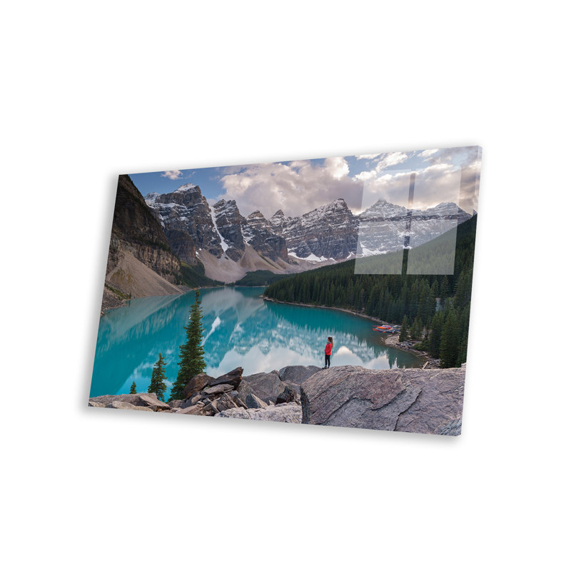 Archiebald Moraine Lake, solitude sur plastique / acrylique par Adam Burton, impression