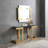 51'' Glass Top Console Table
