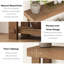Solid Wood Top Console Table-2091918264