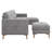 110" L-Shape Convertible Sectional Sofa Couch With Movable Ottoman, 5-Seat Couch With Chaise, Velvet Upholstered Sofa Couch-25860826