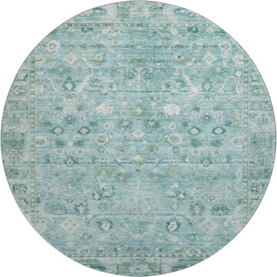 Premium Machine Washable Maag AMF1772 Global Rug